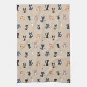 Katzen & Messer Küchentücher (Vertikal)