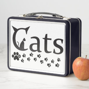 Katzen Metall-Lunchbox Metall Brotdose