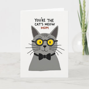 Katzen-Miau-Mütter Illustrationskarte Karte