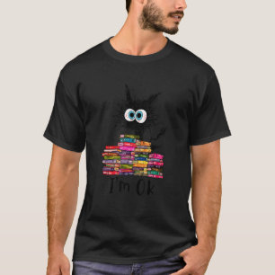 Katzen mir geht's gut Bücher lesen Katzen lieben T-Shirt