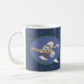 Katzen-Mischmasch-Muster Kaffeetasse (Links)