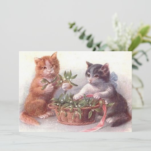 Katzen & Mistletoe (Stehend Vorderseite)