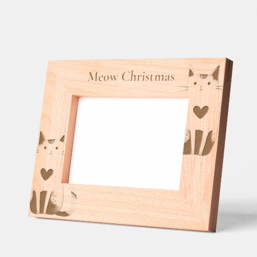 Katzen mit Herz Geätzte Rahmen (Links)