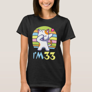 Katzen mit Herzvergnügen für mich Sie 33 Jahre eim T-Shirt