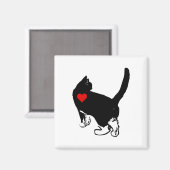 Katzen mit Liebe Magnet (Vorderseite/Rückseite)