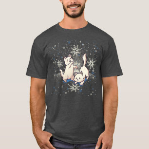 Katzen mit Schneeflocken von Tobe Fonseca T-Shirt