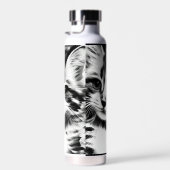 Katzen mit schwarz-weißen Kätzchenstimmen Trinkflasche (Rechts)