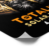 Katzen mit solarem Eclipse Gles 4.08.2024 Poster (Ecke)