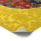 Katzen mit Sonnenblumen-Leinwand Poster (Ecke)