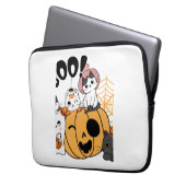 Katzen mit Spaß auf Halloween-Aufkleber Laptopschutzhülle (Vorderseite Links)