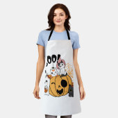 Katzen mit Spaß auf Halloween-Aufkleber Schürze (Getragen)