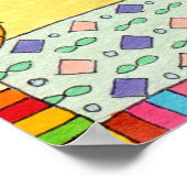 Katzen mit Verzierter Lilienvase Poster (Ecke)