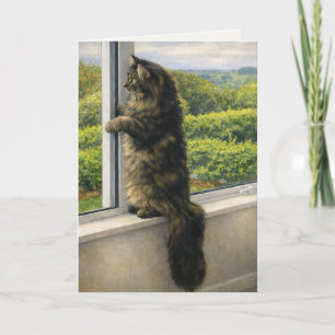 Katzen-Mitleidskarte Ich denke an Dich Verlust Ankündigung