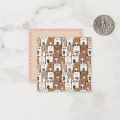 Katzen Mitteilungskarte (Vorderseite/Rückseite Beispiel)