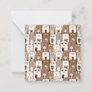 Katzen Mitteilungskarte