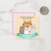 Katzen Mitteilungskarte (Vorderseite/Rückseite Beispiel)