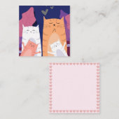 Katzen Mitteilungskarte (Vorne/Hinten)