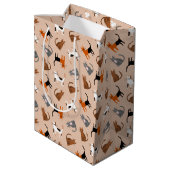 Katzen Mittlere Geschenktüte (Rückseite Schrägansicht)