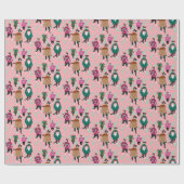 Katzen Modell Uggi Weihnachtskrautpresse Geschenkpapier (Flach)