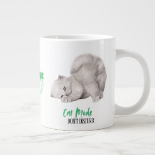 Katzen-Modus - Nicht stören, jetzt ist Kaffezeit Jumbo-Tasse