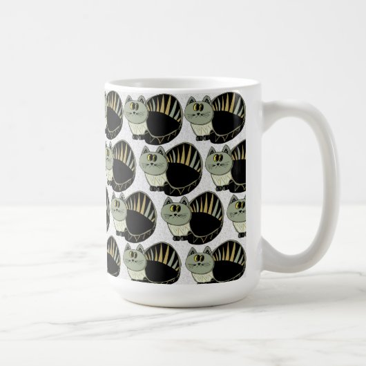 Katzen-Motiv-Kaffee-Tasse Kaffeetasse (Rechts)