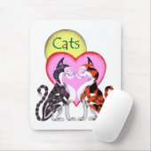 Katzen Mousepad (Mit Mouse)