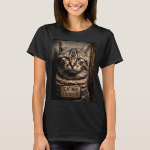 Katzen-Mugshot  Katzenminze-Händler  Katzenpapa un T-Shirt