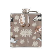 Katzen-Muster Flachmann (Rückseite)