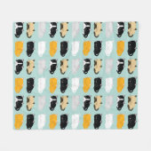 Katzen-Muster Fleecedecke (Vorderseite (Horizontal))