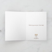 Katzen Muster für Katzenliebhaber Personalisiert G Karte (Innenseite)