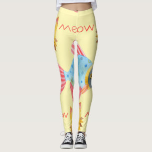 Katzen Muster Niedliche farbige Haustiere Tiere Leggings
