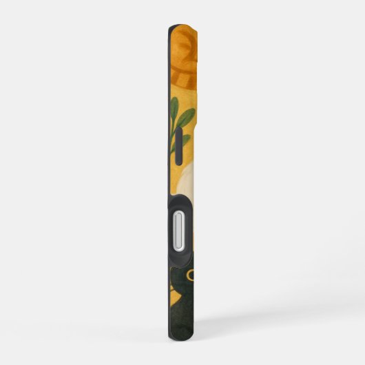 Katzen Muster | Niedliches Feline-Überdruck-Design iPhone 16 Hülle (Rechte Seite)