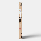 Katzen Muster Rosa Case-Mate iPhone Hülle (Rückseite / Links)