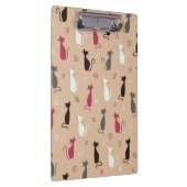 Katzen Muster-Rosa Klemmbrett (Rechts)