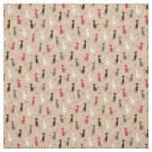 Katzen Muster Rosa Stoff (Muster)