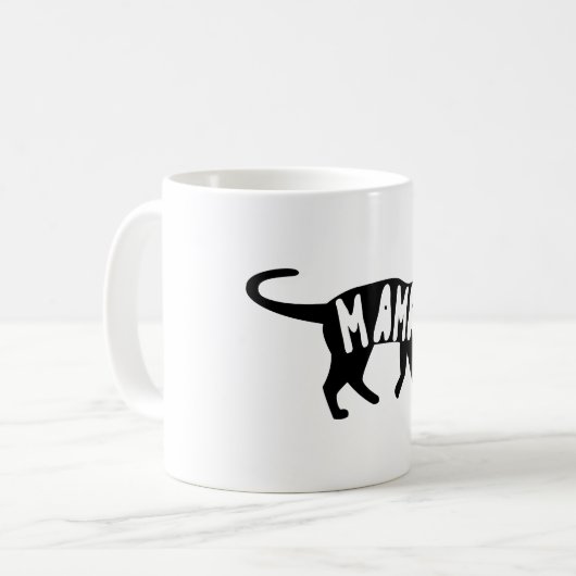 Katzen-Mutter Mug Kaffeetasse (Vorderseite Links)