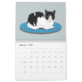 Katzen-nach-Monat-Kalender Kalender (Feb 2027)