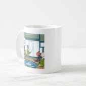 Katzen Naturfeind Funny Kaffeetasse (Vorderseite Links)