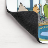 Katzen Naturfeind Funny Mousepad (Ecke)