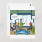 Katzen Naturfeind Funny Postkarte (Vorne/Hinten)