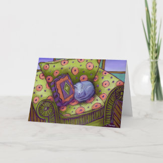 Katzen-Nickerchen Karte