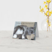 Katzen-Nickerchen-Karte Karte (Gelbe Blume)