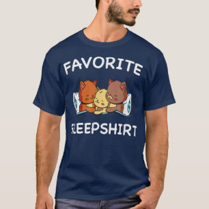Katzen Nickerchen Schlafen Schlafen Pajama Pajamas T-Shirt