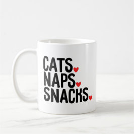 Katzen Nickerchen Snacks - Katzen Liebhaber Kaffeetasse