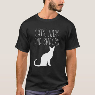 Katzen-Nickerchen und Snacks Kitty Yoga Lustige Id T-Shirt