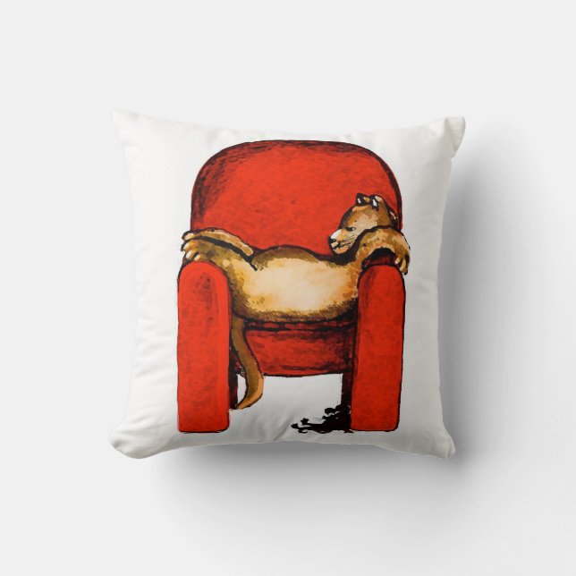 Katzen-Nickerchen-Ursprüngliche Kunst durch Kissen (Vorderseite)
