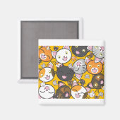 Katzen Niedlich Kitty Kätzchen Kitten Adorable Fel Magnet (Vorderseite/Rückseite)
