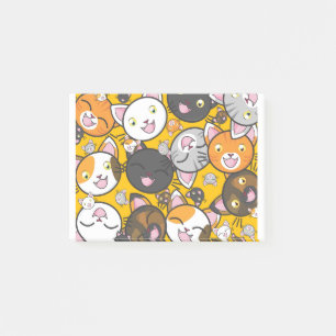 Katzen Niedlich Kitty Kätzchen Kitten Adorable Fel Post-it Klebezettel