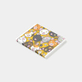 Katzen Niedlich Kitty Kätzchen Kitten Adorable Fel Post-it Klebezettel (angewinkelt)