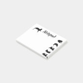 Katzen Notiz Post-it-Block (angewinkelt)